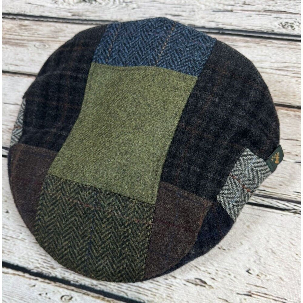 Patchwork Tweed Flat Cap - image 2